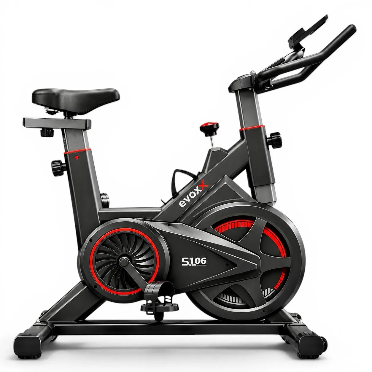 Bicicleta Spinning Indoor Evox S106 Roda de Inércia 8 Kg